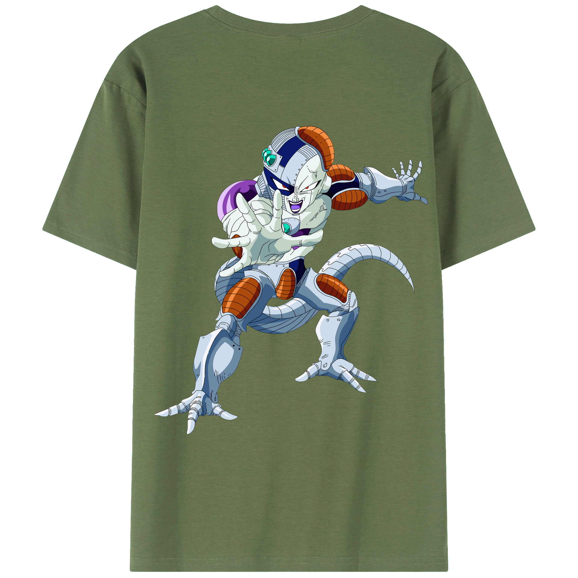 （画像用） ドラゴンボール フリーザ DRAGON BALL Frieza 綿100％ メンズ半袖Tシャツ（バックプリント） 通気性